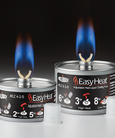 Hollowick Easy Heat 2 1 or 3 Hour Adjustable Heat Liquid Wick Chafing Fuel,  3.6 Ounce