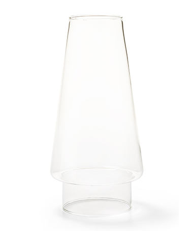 Clear Conical Glass Chimney