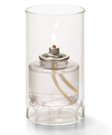 Clear Mini Glass Cylinder Lamp