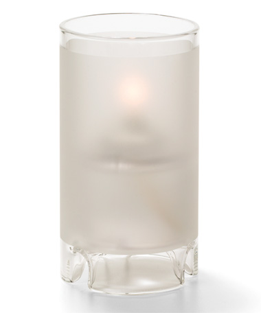 Satin Crystal Mini Glass Cylinder Lamp