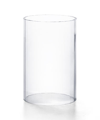 Clear Plastic Cylinder and Shade Support