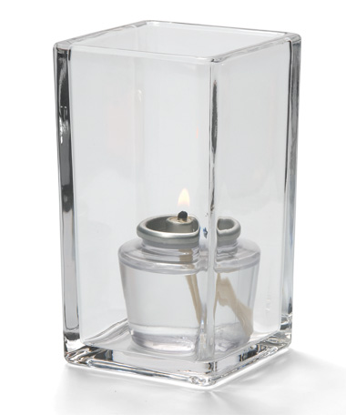 Clear Quad™ Glass Votive Lamp
