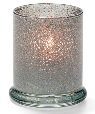 Smoke Jewel Glass Votive Column Lamp