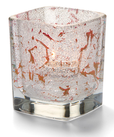 Splash Red Tetra™ Glass Votive Lamp