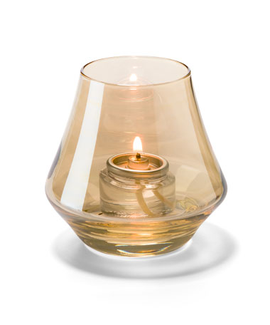 Gold Lustre Chime™ Glass Votive Lamp